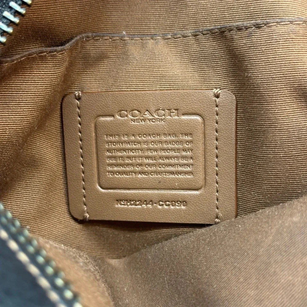 Coach Sullivan Crossbody Signature Canvas Crossbody Bag‎ CC090 Khaki Mens Unisex